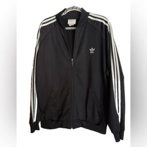 Vintage 90s Adidas Black Track Jacket Mens XL